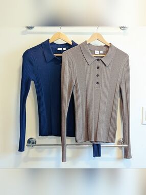 GAP - Preppy Stretch Polo Sweaters - Set Of Two - Small